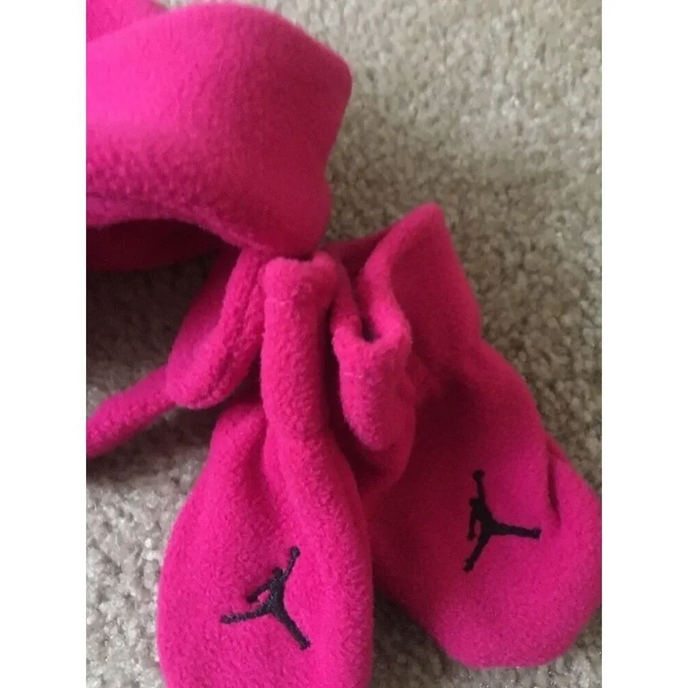 Air Jordan Jumpman Baby Girls Fleece Hat Set 2 Piece Size Infant Pink